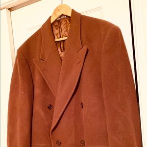 Valentino Men's Brown Wool Coat Size 38